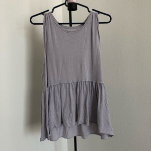 Lavender peplum top